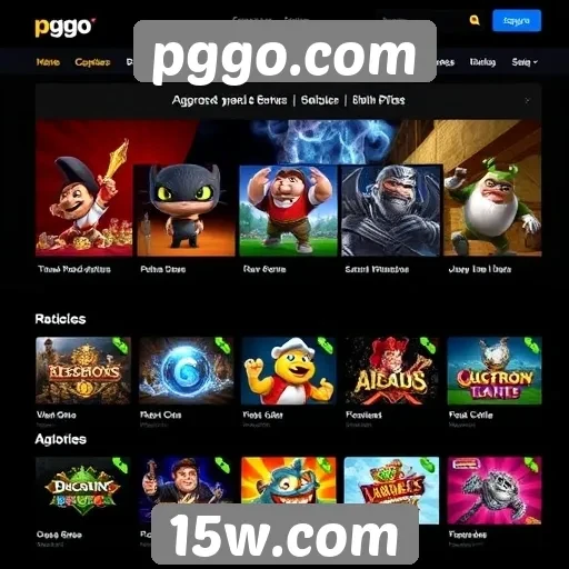 Principais recursos do site pggo.com